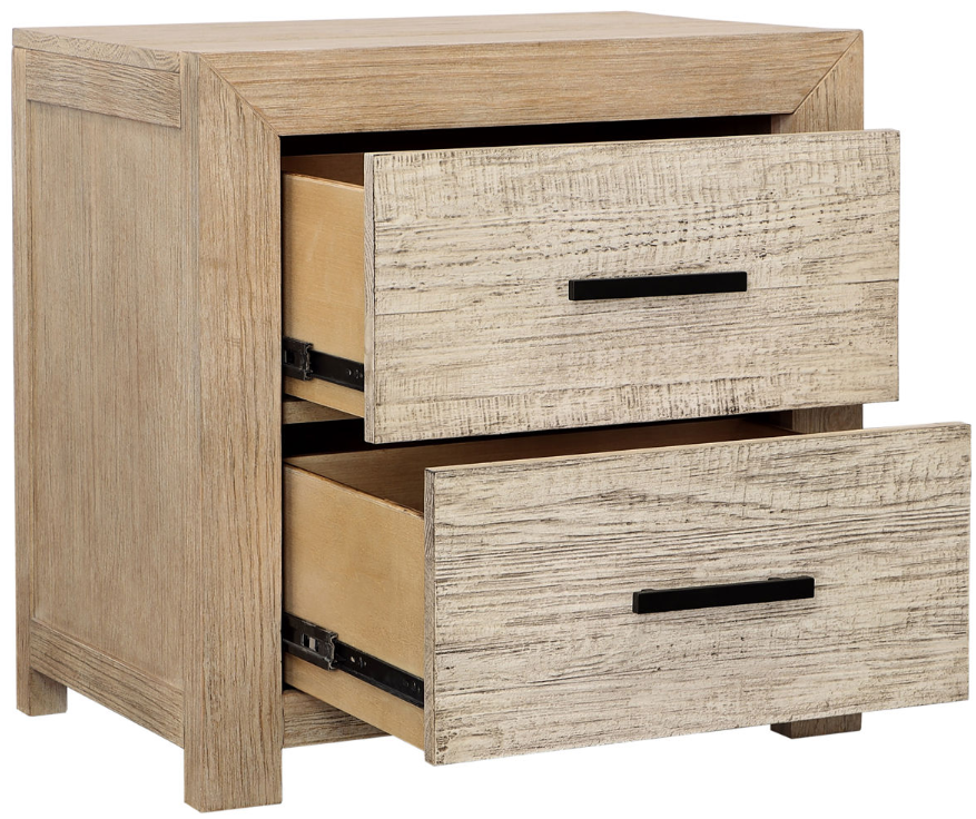 Cypress - Double Drawer Nightstand