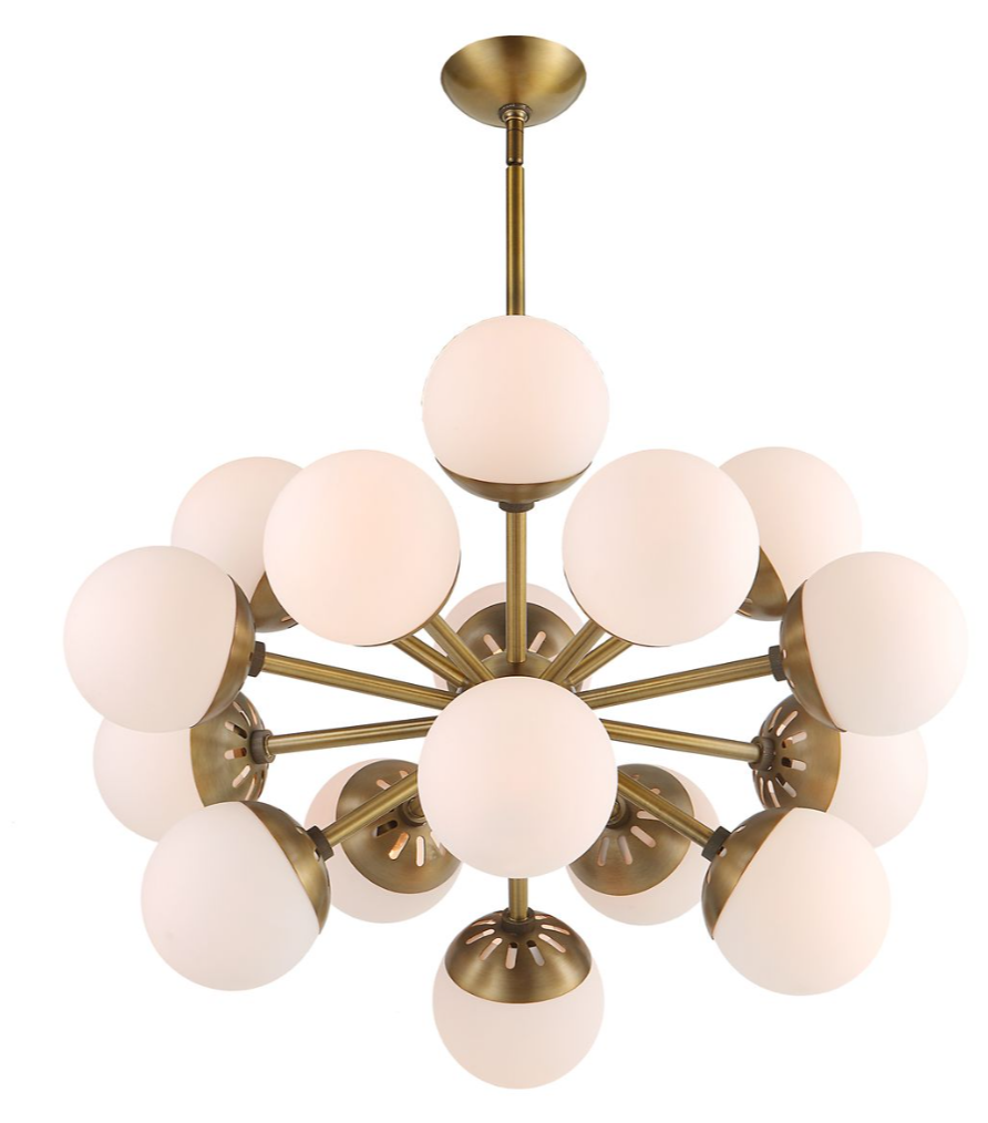 The Raindrop - 16 Light Chandelier